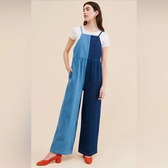 Rita Row Neo Colorblock Jumpsuit from Anthropologie - Picture 1 of 8